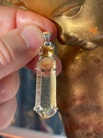 Citrine set in silver (1114700)