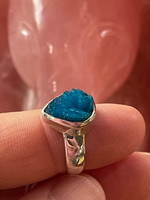 Cavansite silver ring (1114705)