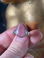 Rhodochrosite silver ring (1114715)
