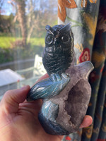 Druzy Amethyst Owl (1114726)