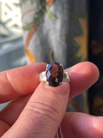 Smokey Quartz silver ring (1114727)