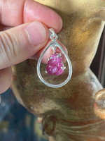 Ruby set in silver (1114731)