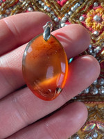 Amber set in silver (1114750)