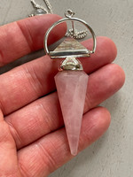 Rose and Clear Quartz pendulum (1114818)