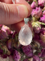 Rose Quartz set in silver (1114838)