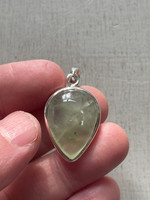 Prehnite set in silver (1114882)