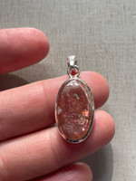 Sunstone set in silver (1114883)