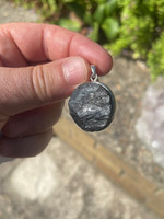 Black Tourmaline set in silver (1115041)