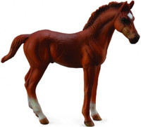  Collecta Horse Thoroughbred Standing Foal Chestnut 88671