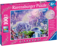 Ravensburger Unicorn Kingdom - Glitter Jigsaw Puzzle XXL 100pc
