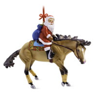 Breyer Horses Santa Reiner Horse 2022 Ornament Stablemates 1:32 Scale 700687