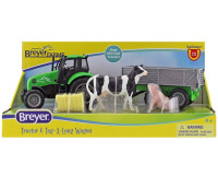 Breyer Horses Farms Tractor and Tag A Long Wagon Stablemates 1:32 Scale 59238