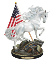 Trail of Painted Ponies Unconquered White Stallion 4055520
