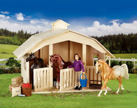 Breyer Horses West Wind 3 Stall Wood Stable  Classic 1:12 Scale 701