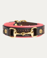 Noble Outfitters On The Bit Vivacious Pink Leather Snaffle Bracelet Horse Gift