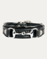 Noble Outfitters On The Bit Black Leather Snaffle Bracelet Horse Gift