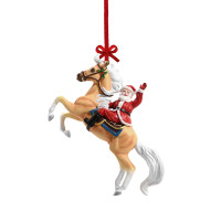  Breyer Horses  2024 Hi Ho Santa Christmas Hanging Ornament 1:32 Stablemates Scale 700690