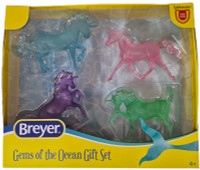 Breyer Horses Gems of the Ocean 4 Unicorns Gift Set 1:32 Stablemates Scale  10473