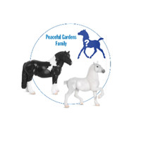 Breyer Stablemate Horse & Foal Surprise Family C Peaceful Gardens