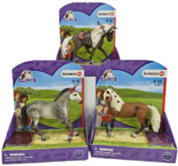Schleich Horse Club Show - Trakehner, Paso Fino, Rocky Mountain - 3 Figurine Pack