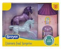 Breyer Horses Unicorn Foal Surprise Dazzling Cliffs Family 1:32 Stablemates Scale