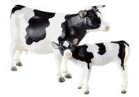 Breyer Horses Friesian  Cow and Calf Set Traditional 1:9 Scale 1732