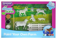 BREYER MODEL HORSES Paint Your Own Farm Foal Cow Pig Hen Donkey Dog 1:32 4209