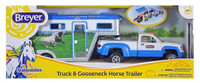  Breyer Horses Stablemates Truck & Gooseneck Trailer New Blue Colour 1:32 Stablemates 5349 