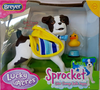 Breyer Horses Sprocket The Dog - Bath Time Colour Changing  Puppy 7198