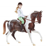 Breyer Horses Lets Go Riding English Rider, Horse & Tack  Traditional 1:9 Scale 1787