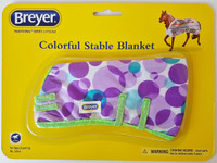 Breyer Horses Colourful Stable Blanket Purple Circles 1:9 Scale W2053PC