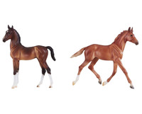 Breyer Horses Best of British Foal Set Thoroughbred and Hackney Traditional 1:9 Scale 9198