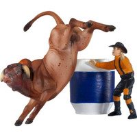 Breyer Horses - Collectibulls Jalapeno Bull Rodeo Play Set - Stablemates 1:32 Scale 5965