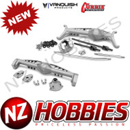 VANQUISH AXIAL CAPRA CURRIE F9 FRONT & REAR AXLE CLEAR ANODIZED
