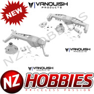 VANQUISH AXIAL SCX10-III CURRIE F9 FRONT /  REAR AXLE CLEAR ANODIZED
