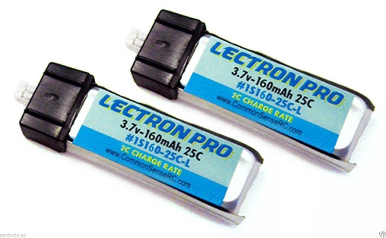 New Lectron Pro 3.7 volt 180mAh 45C Lipo Battery 6 pcs Blade mCX mSR 1S180-45-L