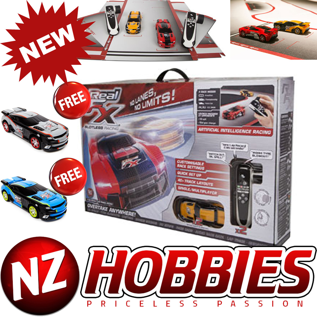 real fx slotless racing set