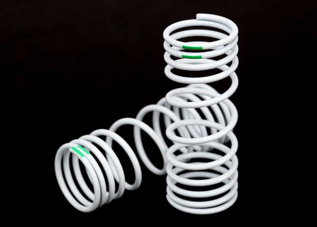 Traxxas 6858 Springs rear white progressive rate