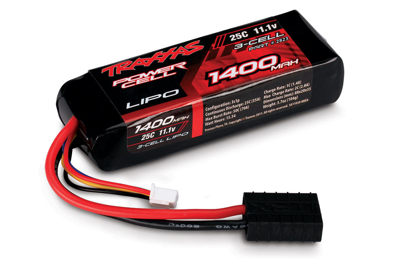 Latest Traxxas 2823X 3S 11.1V 1400mAh 25C LiPo Battery 1/16 ERevo
