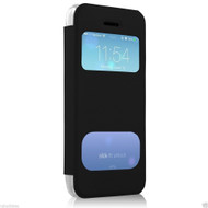 New HyperGear ID Flip Cover with Clear Back for Apple iPhone 5c - Black # 12791