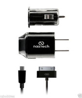 Naztech N120 Universal 1000mA Charging Kit with Micro USB and Apple 30-pin Cable