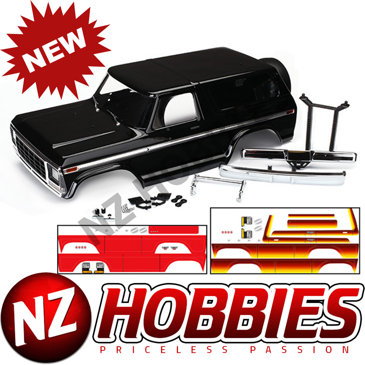 traxxas ford bronco body