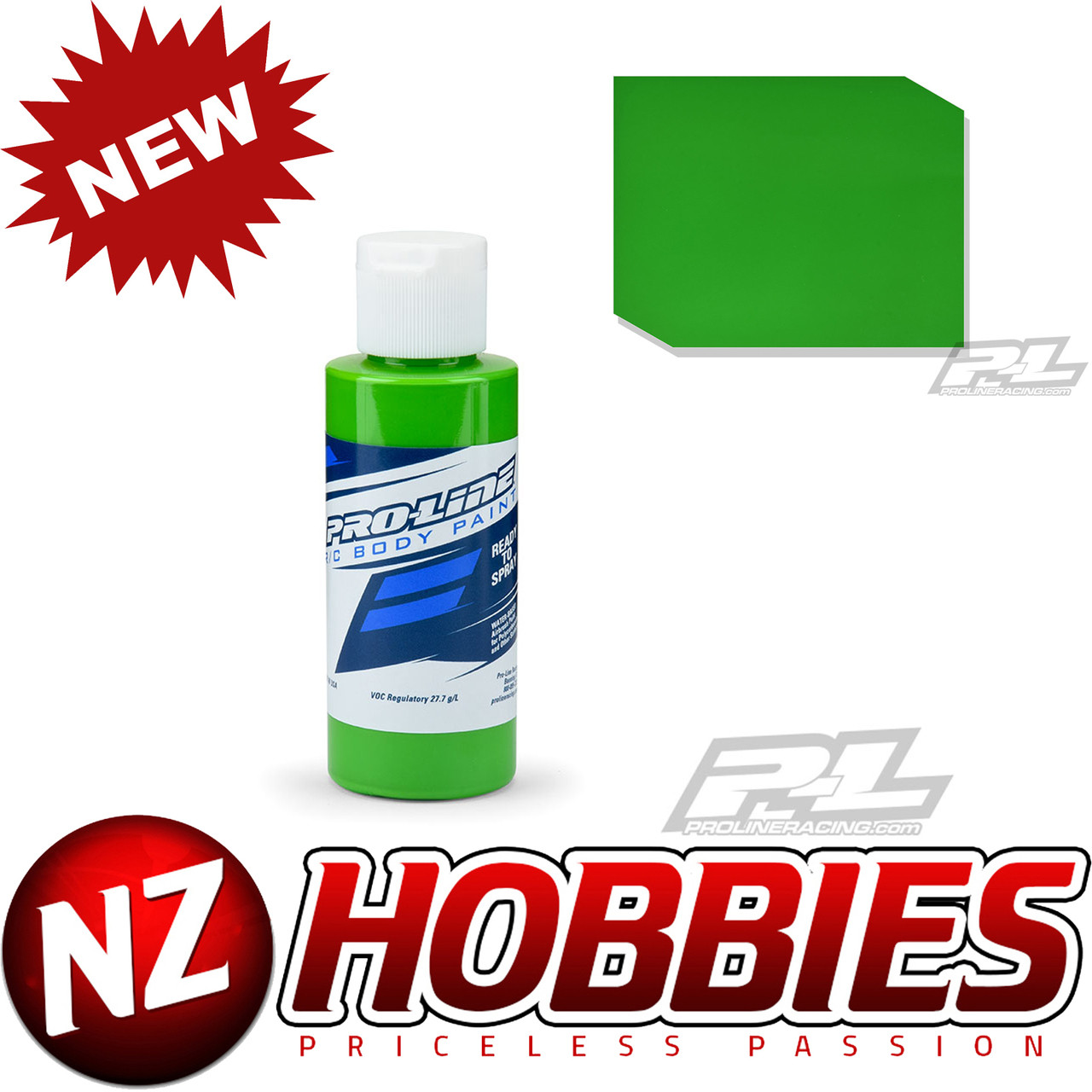 ProLine 632505 RC Body Paint Green WaterBased Airbrush Paint NZ HOBBIES