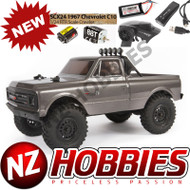 Axial 1/24 SCX24 1967 Chevrolet C10 4WD Truck Brushed RTR, Silver # AXI00001T2