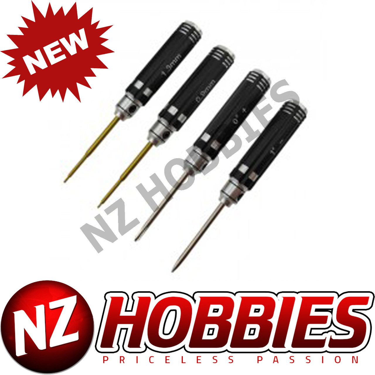 NZH Classic Mini Allen Wrench Set Black B 4 Pcs NZ HOBBIES