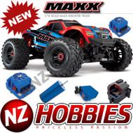 Traxxas 89076-4 Maxx 4WD 1/10 SCALE Brushless Electric Monster (RED)