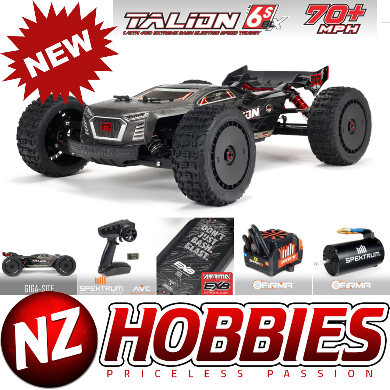 ARRMA TALION 6S 4WD BLX 1/8 EXB Speed 