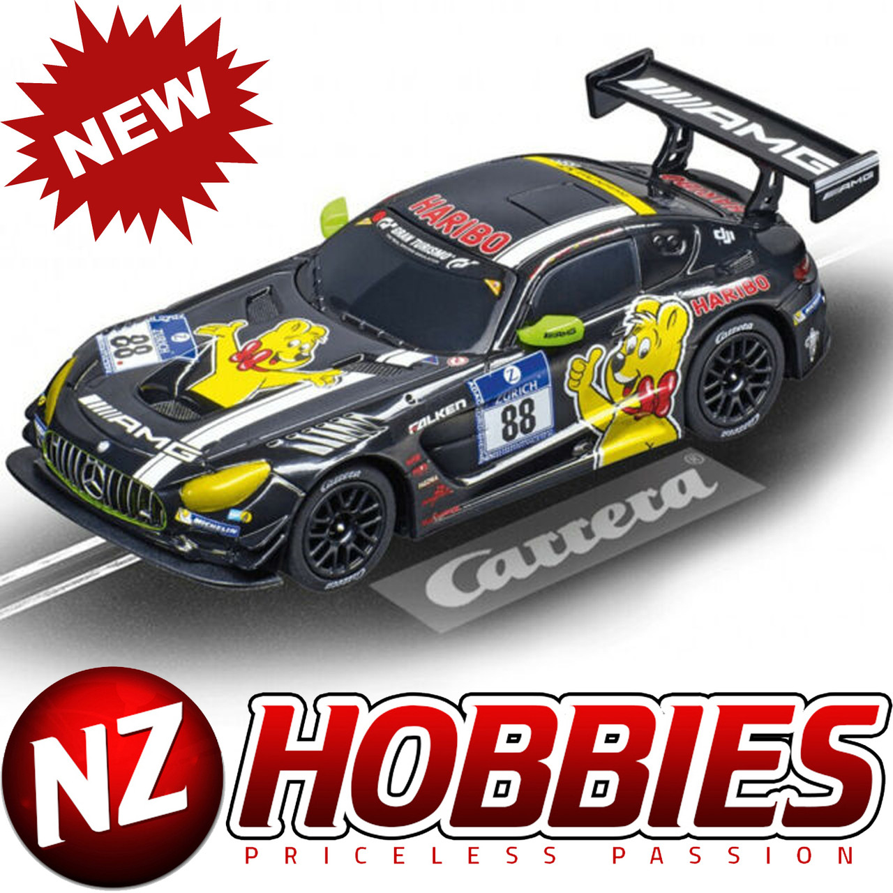 MERCEDES AMG Gt3 Haribo 88 Carrera Go 1/43 Scale Slot Car 20064116 for sale online