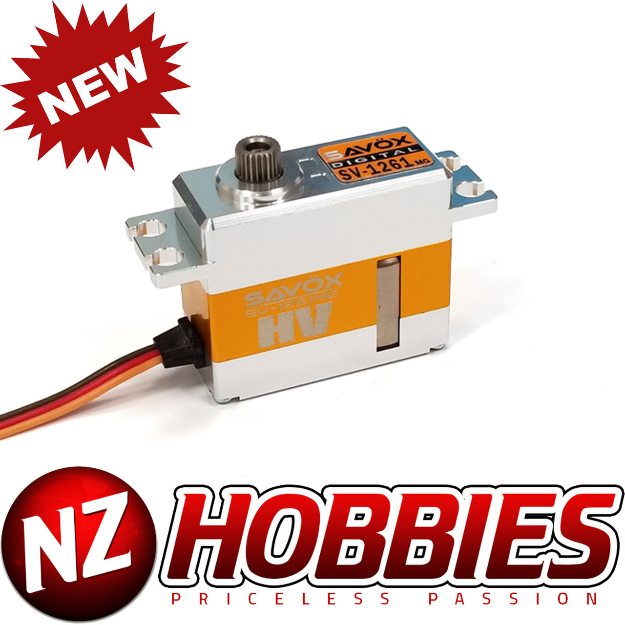 Savox SV1261MG Mini Hi Torque High Voltage Digital Servo 7.4V NZ