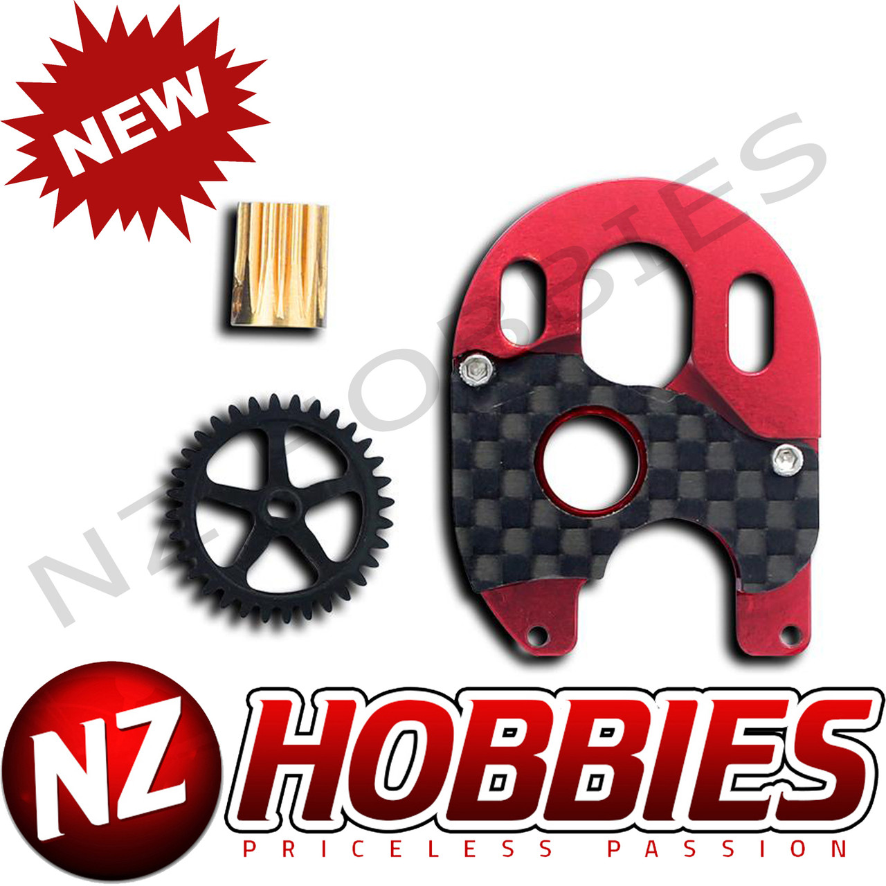 FURITEK BRUSHLESS CONVERSION PRO SCX24 SPUR /PINION GEAR & MOTOR